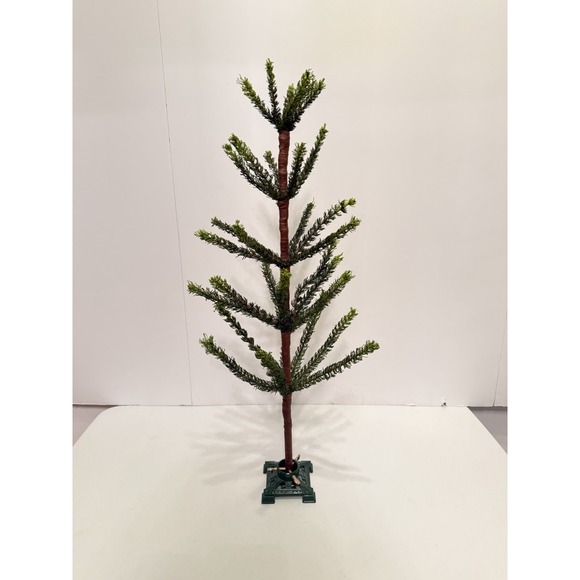 Dept 56 Christmas Tree Green Victorian Cast Iron Stand 22" Tall - Picture 3 of 8